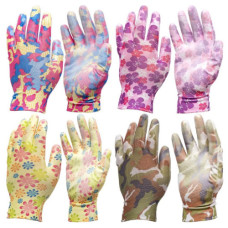 Рукавички прогумовані жіночі з малюнком Х4-2