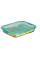 Q8396 Ємність для харчів прямокутна з кришкою 1500мл «Luminarc» Keep'n'Box Lagoon