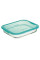 Q8396 Ємність для харчів прямокутна з кришкою 1500мл «Luminarc» Keep'n'Box Lagoon
