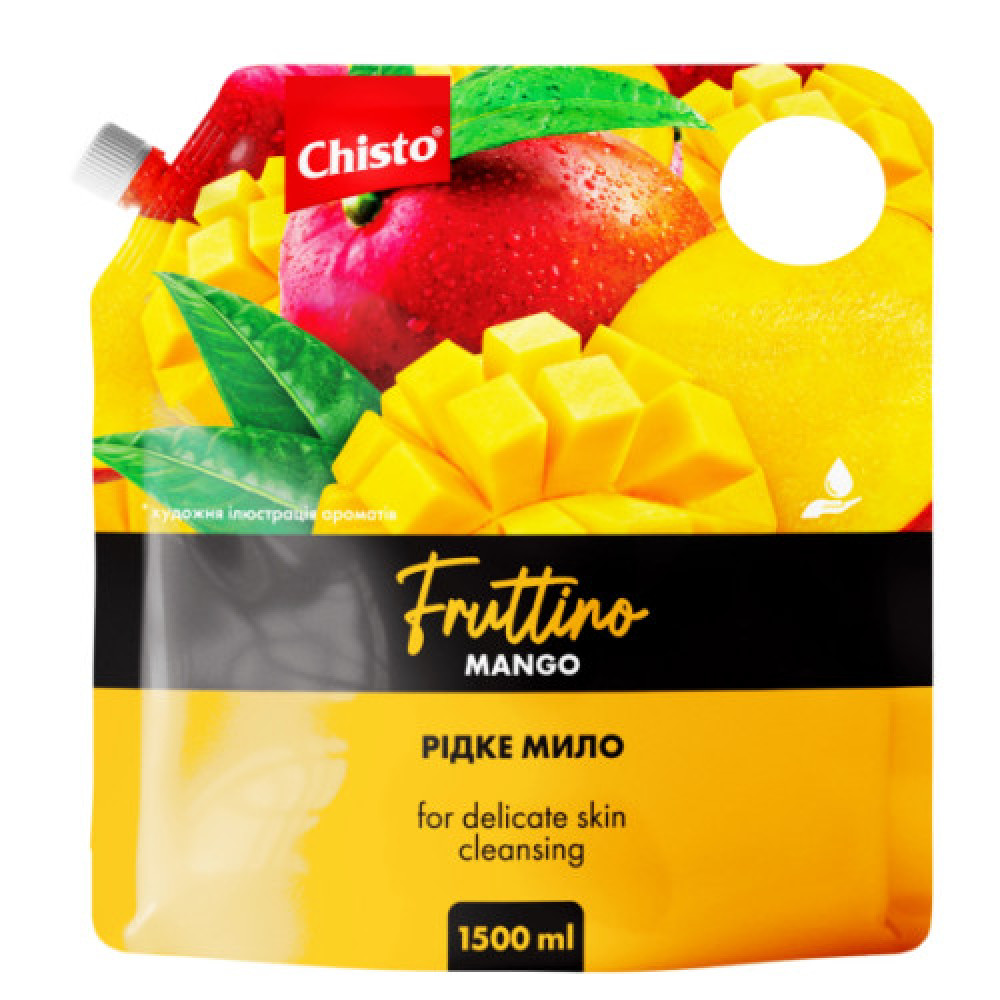 Рідке мило Chisto Fruttino Mango Doypack 1500 мл