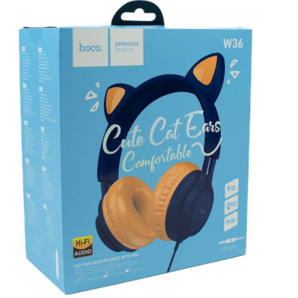Навушники Hoco W36 (Блакитний)