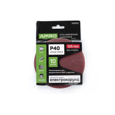 Коло шліфувальне без отворів (на липучці) Ø125мм P40 (10шт.) 828002