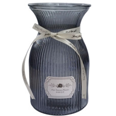 R102519 Ваза скляна 20см Star Gray