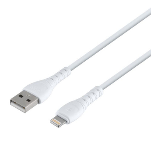 USB XO NB-Q165 Lightning 3A (Бiлий)