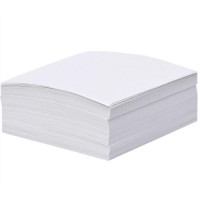 Блок 300 аркушів 90*90мм білий офсет "Коленкор"