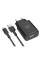Мережевий Зарядний Пристрій +USB–Type-C Ridea RW-11211 Element 2.1 A (Чорний)